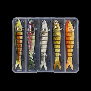 Señuelo duro multiarticulado de ABS de 10cm, 12cm, 13.5cm con anzuelos triples afilados para lances largos, ideal para lubina, lucio, agua dulce y salada. - Product Image 4