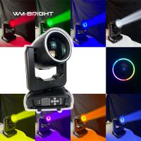 Projecteur à tête mobile 230W IP20 à double prisme (empilable) avec zoom DMX512 et anneau lumineux pour discothèques, DJ et événements de mariage