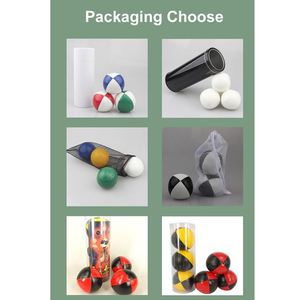 Pelotas de malabarismo personalizadas con logo, color suave, 4 paneles, pelota de malabarismo profesional de PU para niños, para jugar al aire libre. - Product Image 5