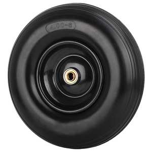 13x4.00-<span class=keywords><strong>6</strong></span> pneu solide en mousse PU sans plat et roue pour outil de jardin brouette chariot à main chariot camion - Product Image 2