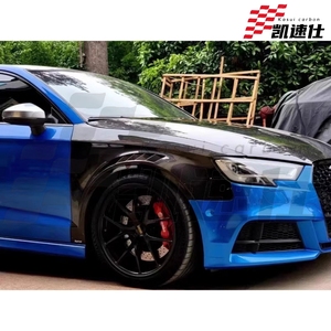 Guardabarros Delantero Lateral de Fibra de Carbono Real Negro para Audi A3 S3, Personalizado al por Mayor, Mejora de Rendimiento para Coche - Product Image 5