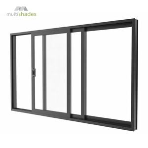 หน้าต่างบานเลื่อนอลูมิเนียมคุณภาพสูงหลายเฉดสี พร้อมกระจกนิรภัย หน้าต่างบานเลื่อนอลูมิเนียมแบบกำหนดเอง หน้าต่างโลหะสั่งทำ - Product Image 1