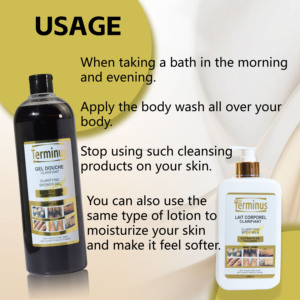 <span class=keywords><strong>Gel</strong></span> <span class=keywords><strong>de</strong></span> <span class=keywords><strong>Ducha</strong></span> Exfoliante y Blanqueador <span class=keywords><strong>de</strong></span> Marca Privada OEM Terminus para el Cuidado <span class=keywords><strong>de</strong></span> la Piel, Elimina las Manchas Negras - Product Image 2