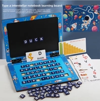 Nouveau Design Enfants En Bois Alphabet Lettre Cognition Ordinateur Portable GameEarly Education Learning Board pour Enfants Tout-Petits Garçons Filles