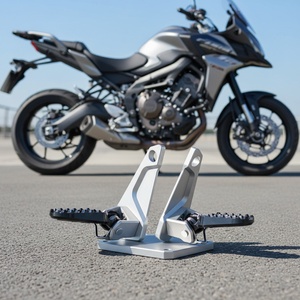 Accesorios para Motocicleta JIFU, Reposapiés Traseros Plegables de Aleación de Aluminio, Impermeables, para Pasajero - Product Image 2