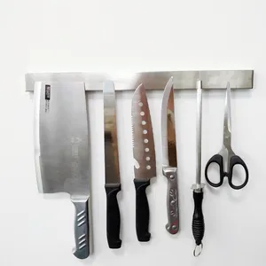 Düz mıknatıs bıçak aracı Bar 16 "/18" güçlü güçlü neodimiyum mıknatıslar ev mutfak için