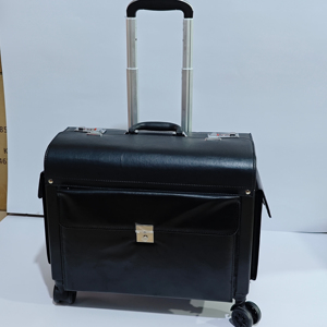 Capitán azafata maleta de vuelo abogados equipo de embarque de negocios caja de dinero PC barra de tracción de aluminio bloqueo apertura Spinner PU - Product Image 1