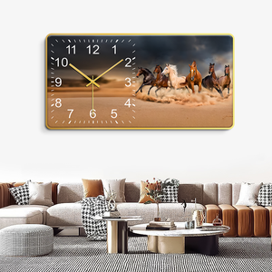 Thiết Kế Mới Ánh Sáng Sang Trọng Chủ Đề Nóng Tính Phim + PVC Hiện Đại Đôi Mặt Đồng Hồ Treo Tường Phòng Khách Tường Nghệ Thuật Trang Trí Nội Thất - Product Image 3