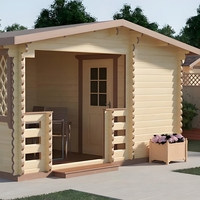 Sauna Exterior de Alta Calidad para 6 Personas, Madera Sólida de Hemlock, Diseño Moderno, Función de Vapor Húmedo, Panel de Control Computarizado, Ventanas de Techo