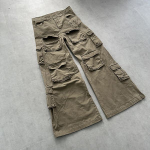 Pantaloni <span class=keywords><strong>Cargo</strong></span> personalizzato all'ingrosso Jogging impilati carpentiere Multi tasca paracadute da uomo pantaloni <span class=keywords><strong>Cargo</strong></span> larghi - Product Image 2