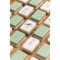 Han Tai 2026 Nouveau jeu de tuiles vertes à 3 couches de la fonderie Mahjong, tuiles de Mahjong américaines personnalisées pour le divertissement 1.4*1*0.6 pouces