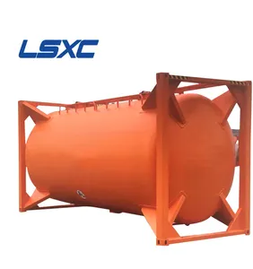 Chemical Industry 20FT 26CBM Horizontal Powder Hcl Tank Container For Sale