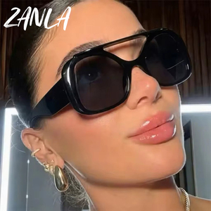 Y2Kパンクオーバーサイズシールドサングラス女性用<span class=keywords><strong>2026</strong></span>ダブルブリッジヴィンテージパイロットスタイルサングラスレディースイレギュラートレンディアイウェア - Product Image 4