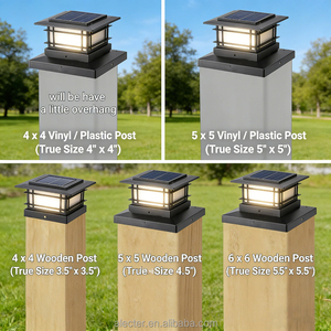 Nouveauté : Lampes solaires à LED SMD à haute luminosité avec effet de flamme vacillante, étanches IP67, pour poteaux de jardin, terrasse, clôture - Product Image 3