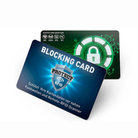 Wholesale Custom RFID Blocking Card CR80 Size PVC Anti Scan Card for Credit Card Protection