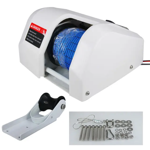 Marine Pontoon 35 <strong>Winch</strong> for Fresh Water <strong>Electric</strong> Anchor <strong>Winch</strong> Suitable 30lb Anchor <strong>12V</strong> 100 ft Rope Marine Hardware Accessories - Product Image 6