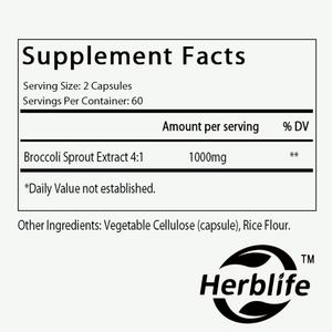Extracto de Brocoli OEM/ODM 1000mg por Porción - 120 Cápsulas (Paquete de 2), Apoyo Inmunológico, Apoyo Antioxidante - Product Image 2