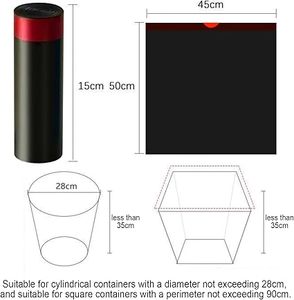 Huamaohengchun60 Count <b>Black</b> Drawstring <b>Bags</b> for Home Use Thickened <b>Bags</b> <b>Small</b> Drawstring <b>Bag</b> for Bathroom, Bedroom - Product Image 4