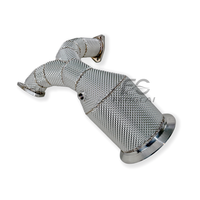 Tubo de Escape de Alto Flujo de Acero Inoxidable Aislado para Audi S4 S5 B9 2017-2020, Modificación de Rendimiento para Carreras