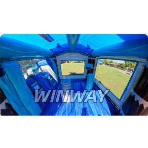 Coastal Adventure Playground Combo Surf up Beach Inflatable Water Slide and Bounce House Fun-filled Inflatable <b>Castle</b> - Product Image 5