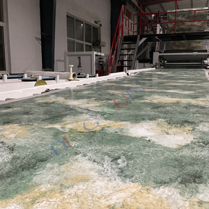 Línea de producción de extrusora de mármol Flexible de PVC de hoja de mármol Uv Artificial de plástico automático DINGKUN con certificación CE - Product Image 5