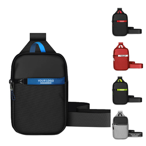 Custom Logo Sling Bag Crossbody Shoulder <b>Chest</b> Pack Waterproof OEM ODM Factory Direct 17.5x21.5x5.5cm Wholesale Private Label - Product Image 1