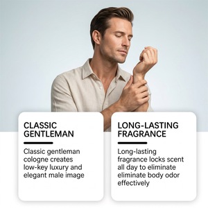 Eau de Cologne pour homme, parfum léger longue durée, révèle le charme masculin, Cologne Azure <span class=keywords><strong>Gentleman</strong></span>, parfum classique pour <span class=keywords><strong>gentleman</strong></span> - Product Image 2