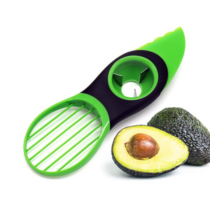 Kitchen Gadgets 3 in 1 Plastic Avocado Cutter Knife Corer Avocado Slicer