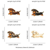 Pin Enamel Dachshund Kustom, Bros Pin Logam Anjing Lucu, Grosir Tersedia
