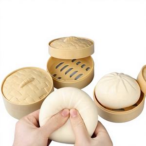 Juguete antiestrés de peluche con forma de bollo, para aliviar la ansiedad, lindo y relajante. - Product Image 1