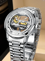 Jam tangan mekanik otomatis ultra-tipis tourbillon hollow baru untuk pria tahun 2026