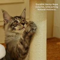 Winners-MXr Arbre à chat avec griffoir et lit intégré, design vertical, corde en jute durable qui ne se déchire pas, simplicité