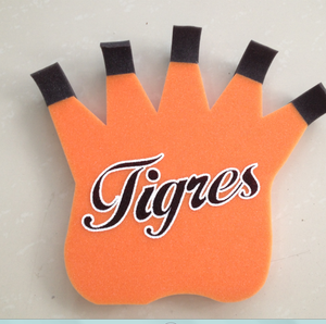 ฟองน้ำ EVA แบบมีไฟสำหรับเล่นกีฬาใช้มือฟองน้ำโฟมสีแดง/นิ้วหัวแม่มือขนาดใหญ่ - Product Image 5