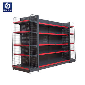 Étagères gondoles personnalisées hypermarché Étagères de supérieurPrésentoirs présentoirs en métal multicouche simple face double face - Product Image 4