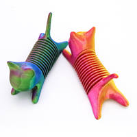 Figurine de chat flexible et oscillante imprimée en 3D FDM personnalisée, modèle de chaton créatif, jouet anti-stress pour enfants, idéal pour les fêtes