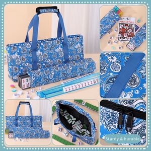 <span class=keywords><strong>Set</strong></span> di 3 Borse Leggere in Poliestere per Mahjong Americano, Organizer Portatile con Cerniera Antifurto per Campeggio e Viaggi - Product Image 4