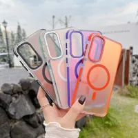 NOUVEAU Étui de téléphone en métal avec protection d'objectif pour Samsung Galaxy A56 A36 A26 A16 A06 A55 A54 A53 A35 A34 5G 4G, compatible charge sans fil, coque à changement de couleur