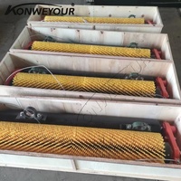 Cepillo de Limpieza Automática de Nylon para Bandas Transportadoras Rotatorias en Plantas de Energía