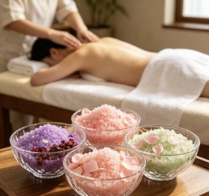 Fournisseur OEM de sel de bain de luxe végétalien biologique au magnésium cristallin et aux fleurs de lavande, marque privée - Product Image 6