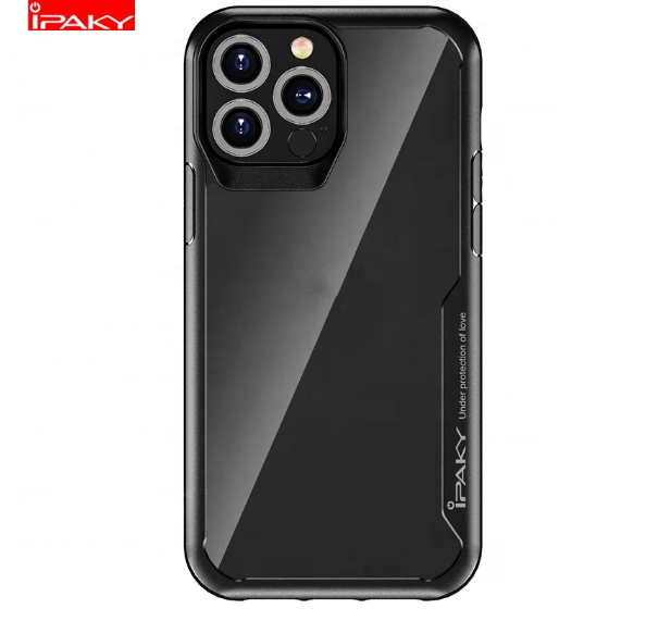 IPAKY Clear for iPhone 13 Case 13 Pro Silicone Acrylic Hybrid Shockproof for iPhone 11 12 13 Pro Max Transparent Silicone Cases
