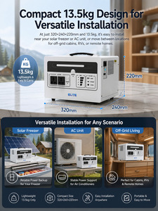 Station d'alimentation portable LiFePO4 960Wh, générateur solaire, alimentation de secours domestique UPS 10ms |   Système d'alimentation de secours - Product Image 4