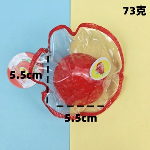 CHENXI 2025 Nuevo Diseño Fresa TPR Juguetes Blandos 5.5x5.5cm 73g Alivio del Estrés Simulación Fruta Taba Mochi Colgante de Bolsa para Apretar - Product Image 5