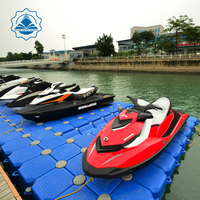 Tubes de Ponton Flotteur de Pêche Durable en Plastique Bleu Quai Flottant pour Ponton Utilisé pour Jet Ski et Piscine