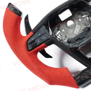 Volante de fibra de carbono personalizado para <span class=keywords><strong>seat</strong></span> <span class=keywords><strong>leon</strong></span> <span class=keywords><strong>Cupra</strong></span> <span class=keywords><strong>MK3</strong></span> F1 estilo volante con embellecedor - Product Image 5