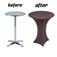 Housse de table ronde extensible en spandex, style moderne, pour mariages, fêtes et banquets – Grande vente