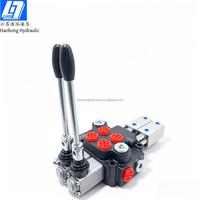 Vanne de commande directionnelle monobloc manuelle et pneumatique à double action DCV40 40L/Min, distributeur hydraulique