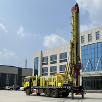 Foreuse de puits d'eau montée sur camion, portée maximale 1200 m, pour forage profond, hydraulique