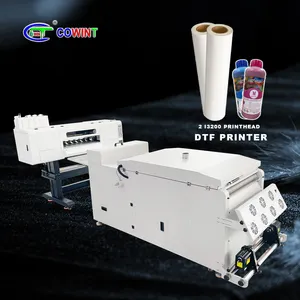 Cowint automatic dual i3200 printhead dtf water based ink printer digital transfer printing machine supplies