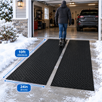Tapis chauffant pour allée de 24 pouces x 10 pieds, 1500 W, 110 V, avec bandes réfléchissantes, antidérapant, pour la sécurité des allées extérieures