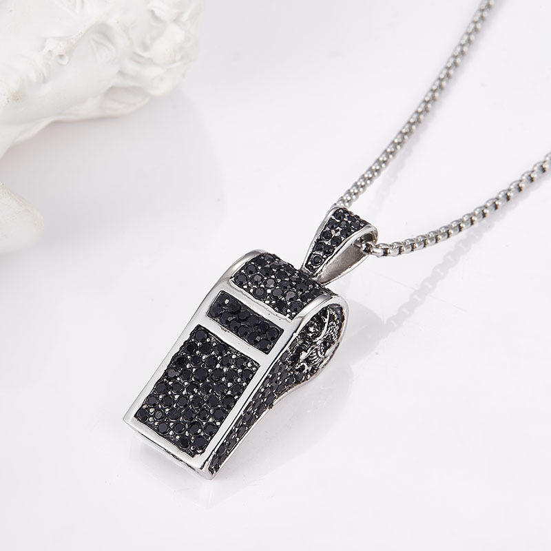 จี้เดี่ยวสีดำไม่มีโซ่